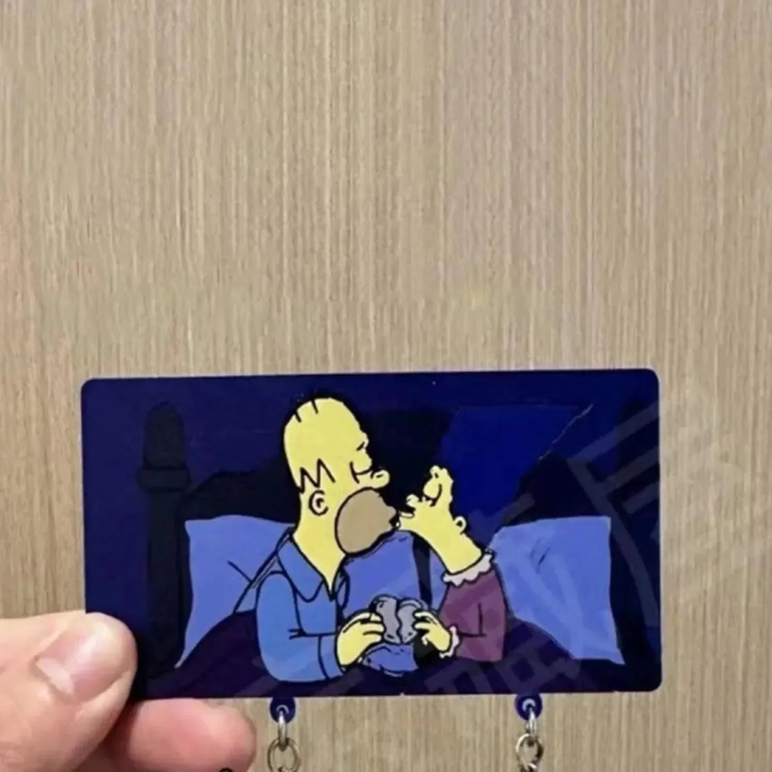 Simpsons Comfort Zone Couple Keychain