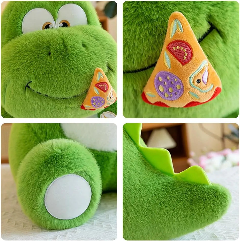 Cute Pizza Eating Dinosaur Plushie