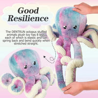 Rainbow Octopus Plushie (40 cm)