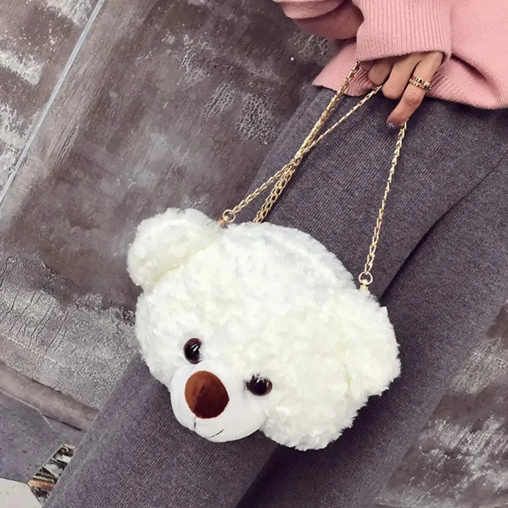 Fuzzy Fashion Teddy Sling Bag