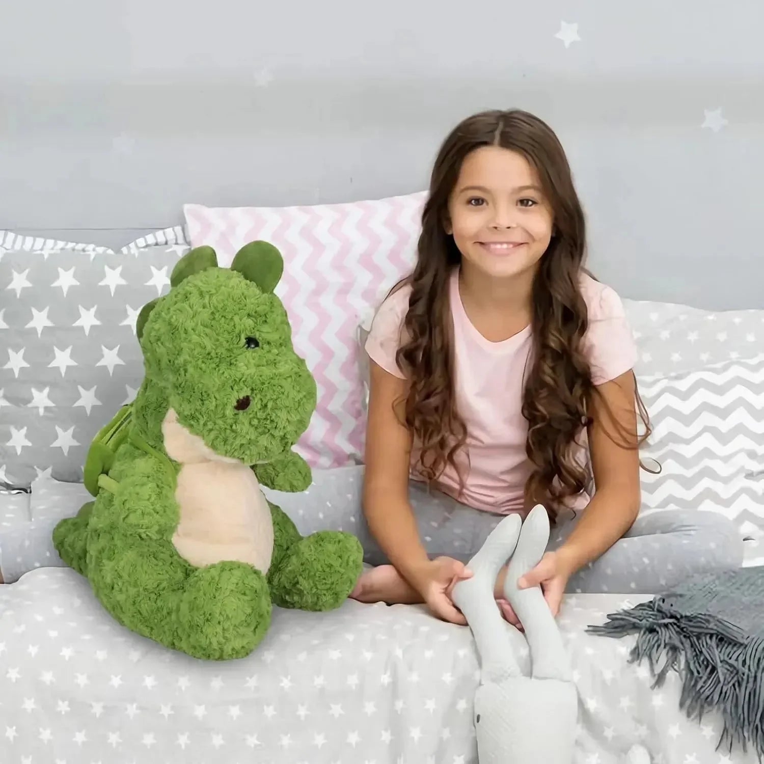 Cute Green Dragon Plush (35 cm)