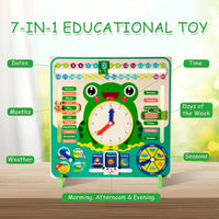 Horloge calendrier multifonctionnelle 7 en 1 Frog 