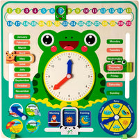 Horloge calendrier multifonctionnelle 7 en 1 Frog 