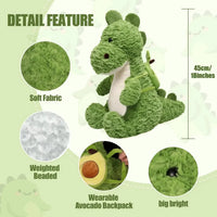 Cute Green Dragon Plush (35 cm)