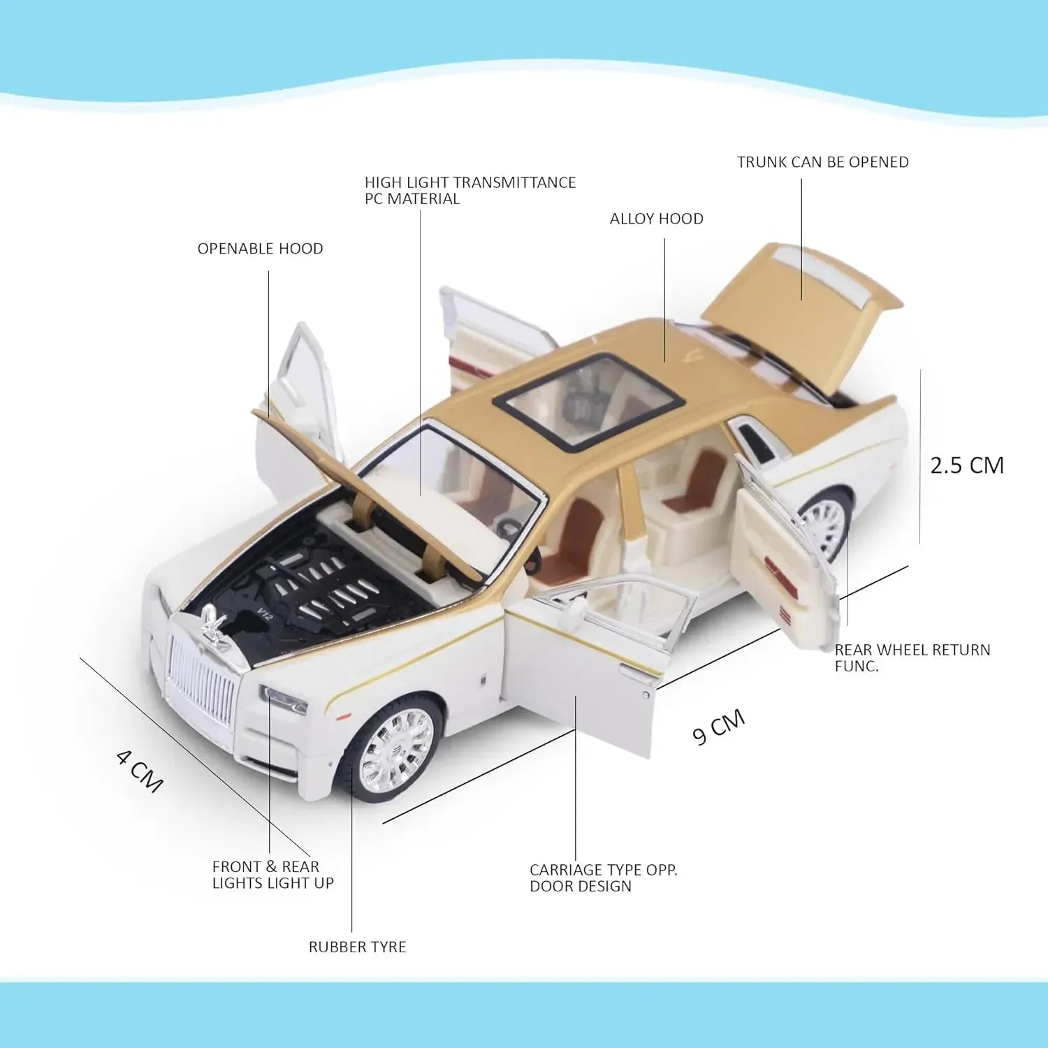 Die-cast Rolls Royce Phantom 1:24 Scale Car