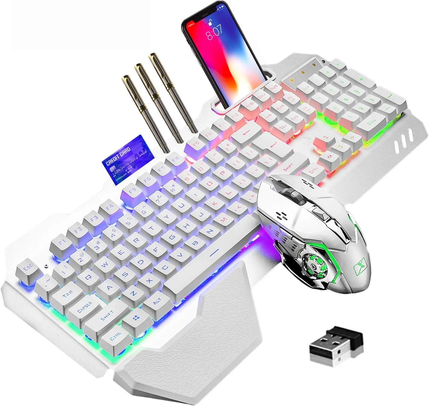 QZUKOY Mechanical Feel Gaming Keyboard and Mouse