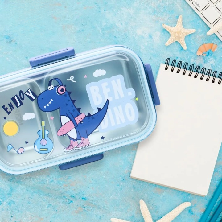 Sporty Dino Stainless Steel Lunch Box