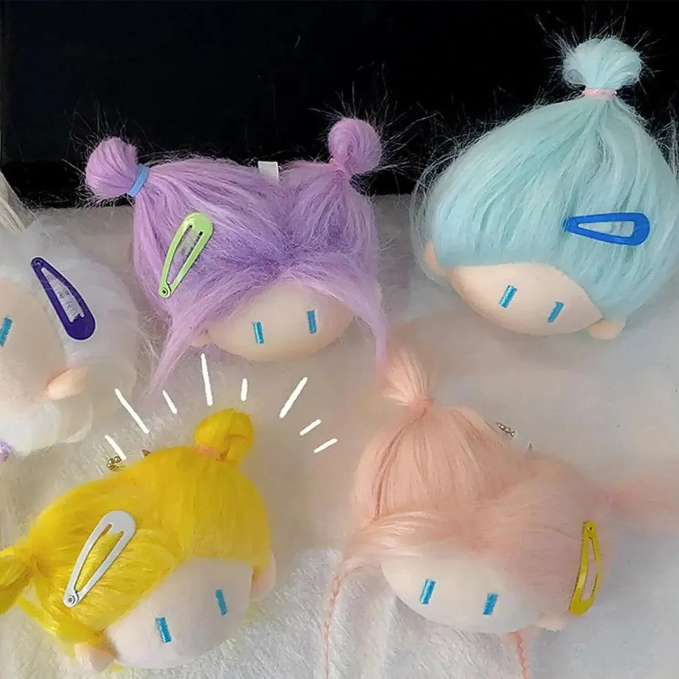 Wiggly Wonders Doll Head Keychain