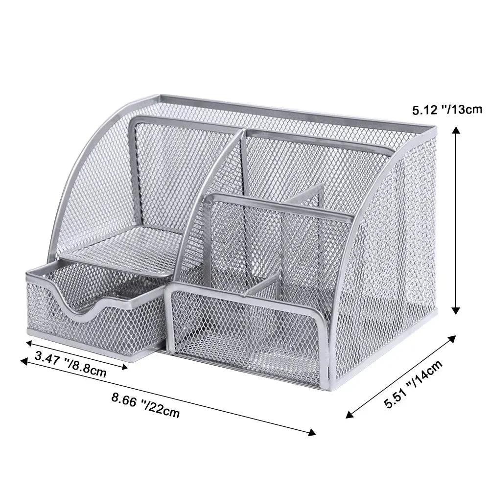 Metal Mesh Multipurpose Desk Organiser