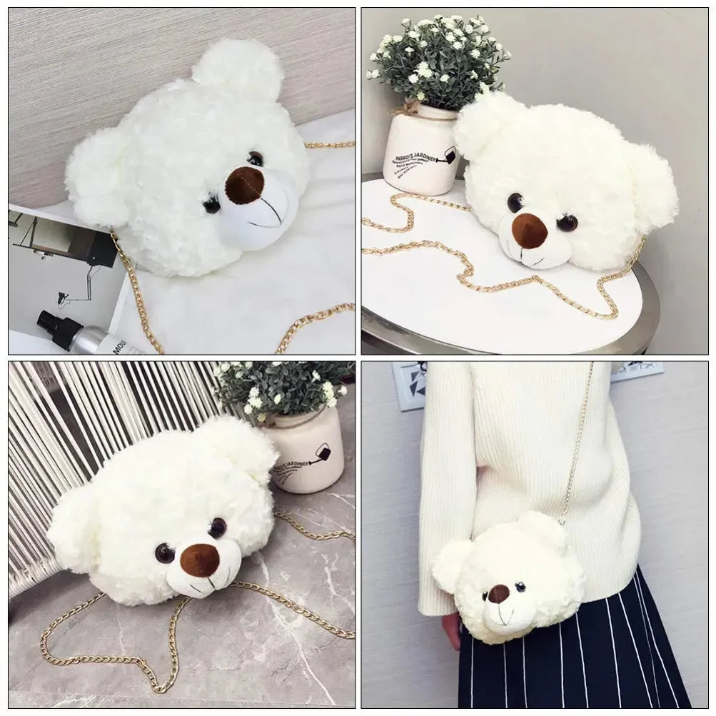 Fuzzy Fashion Teddy Sling Bag