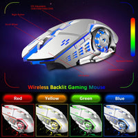 QZUKOY Mechanical Feel Gaming Keyboard and Mouse