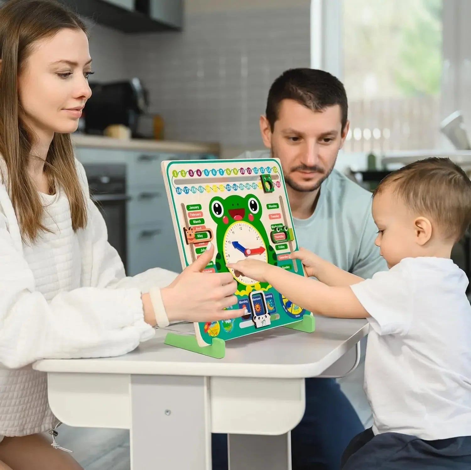 Horloge calendrier multifonctionnelle 7 en 1 Frog 