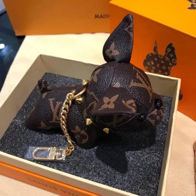 French Bulldog Monogram Luxe Keychain