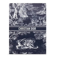 D Luxe Toile Elegance Blue A5 Notebook