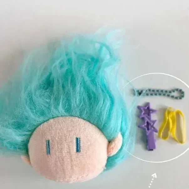 Wiggly Wonders Doll Head Keychain