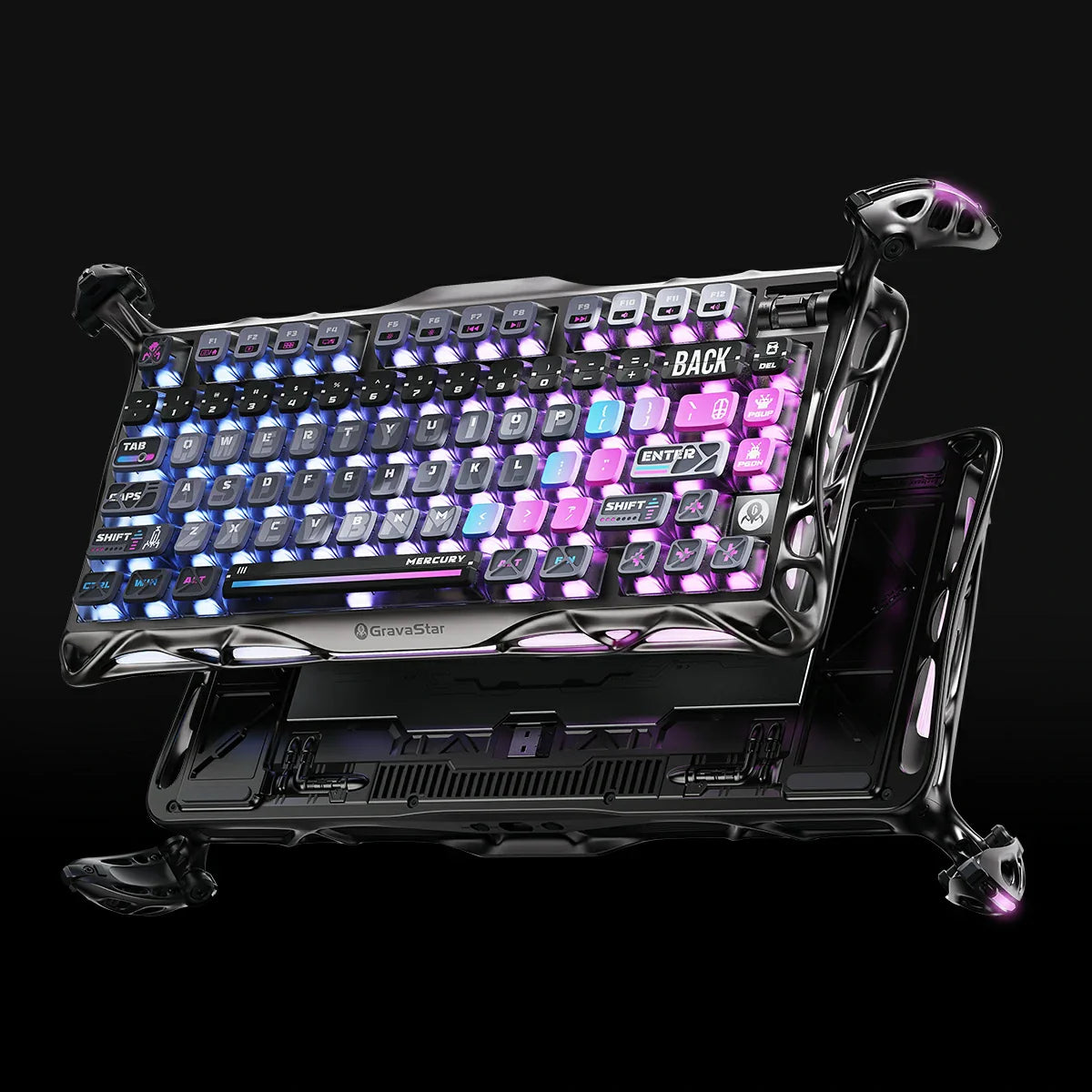 Gravastar Mercury K1 Pro Cyberpunk Keyboard