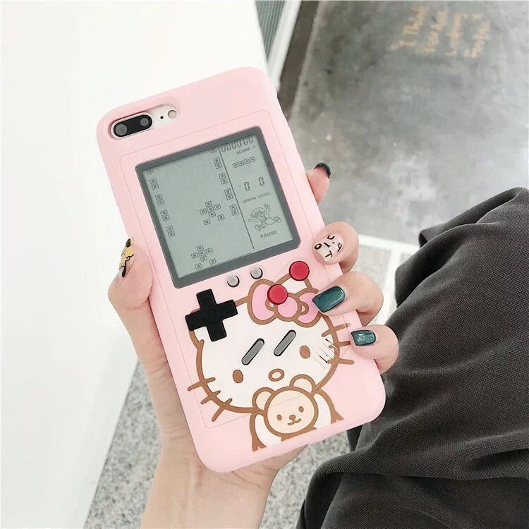 Cartoon Gameconsole Phone Case for iphone 6/6s/6plus/7/7plus/8/8P/X/XS/XR/XS Max/11/11pro/11pro max/12/12Pro/12Pro Max/13/13Pro/13Pro max/14/14Pro/14Pro max/14Plus PN0599 - Bear Hugs