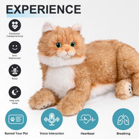 Percy Robot Cat - Interactive Emotional Support Pet Weighted - Bear Hugs