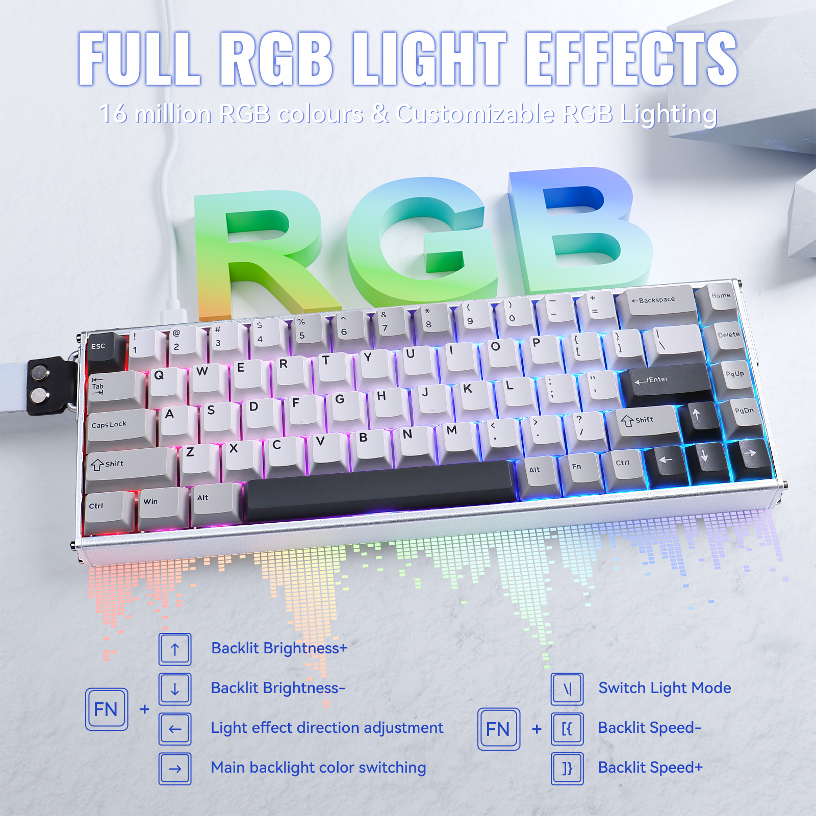ATTACK SHARK X68 MAX HE Magnetic Aluminum Keyboard