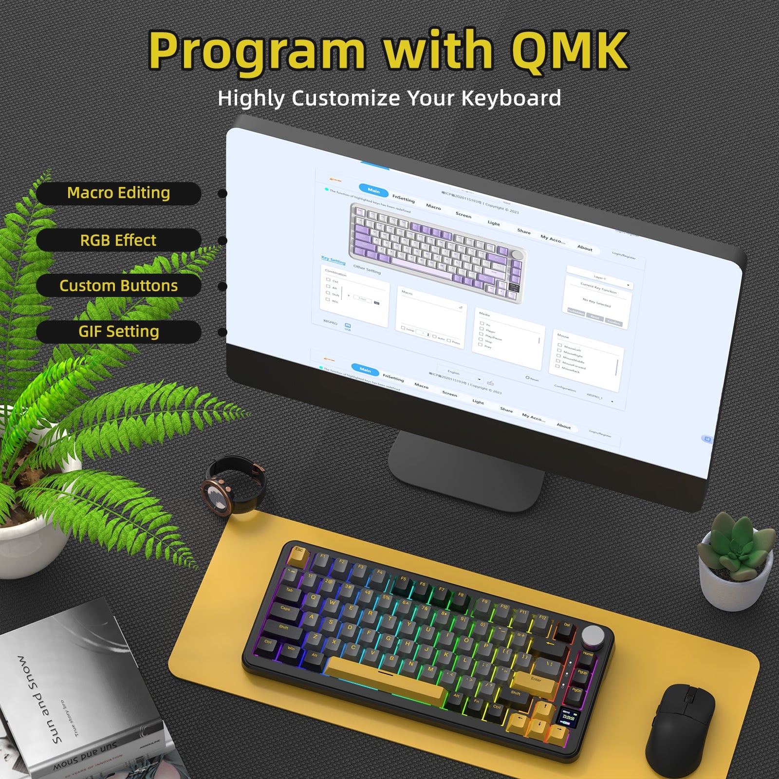 ATTACK SHARK X85 PRO QMK Mechanical Keyboard