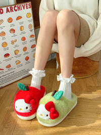 Hello Kitty Fruity Harvest Plush Slippers