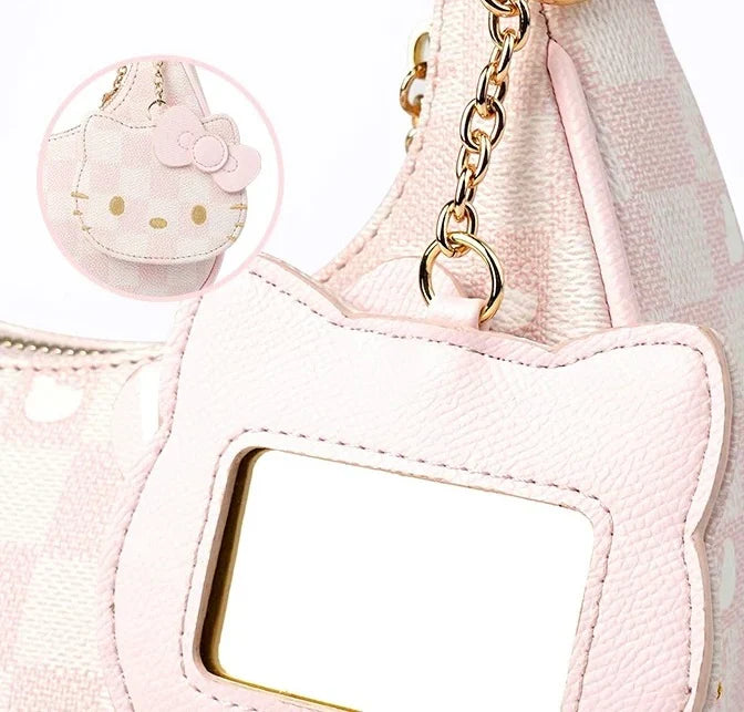 Hello Kitty Blush Pink Vanity Shoulder Bag with Mirror - Bear Hugs