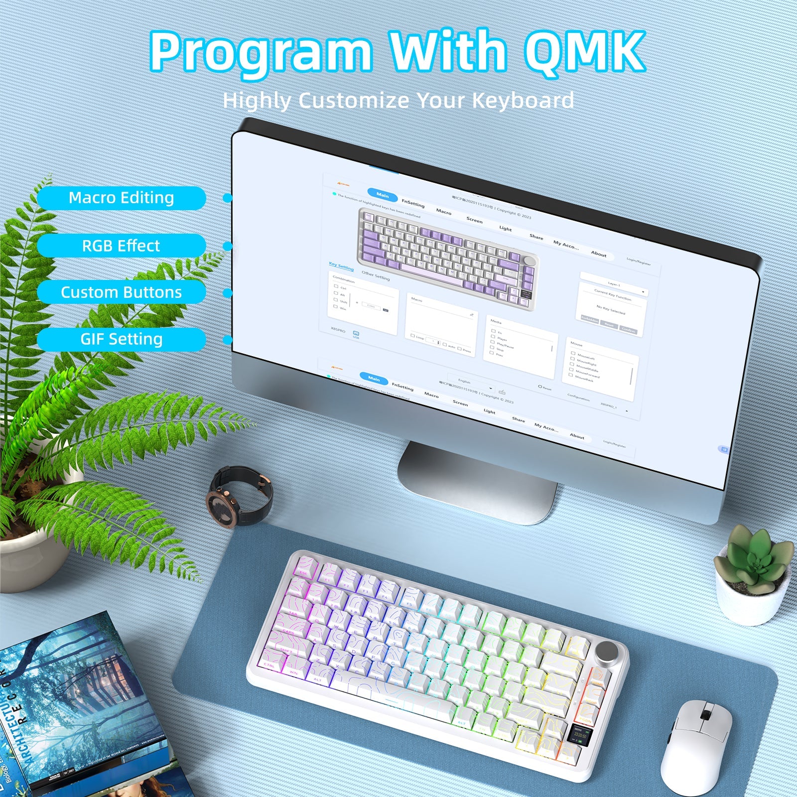 ATTACK SHARK X85 PRO QMK Mechanical Keyboard