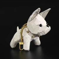 Luxury Monogram Puppy Keychain