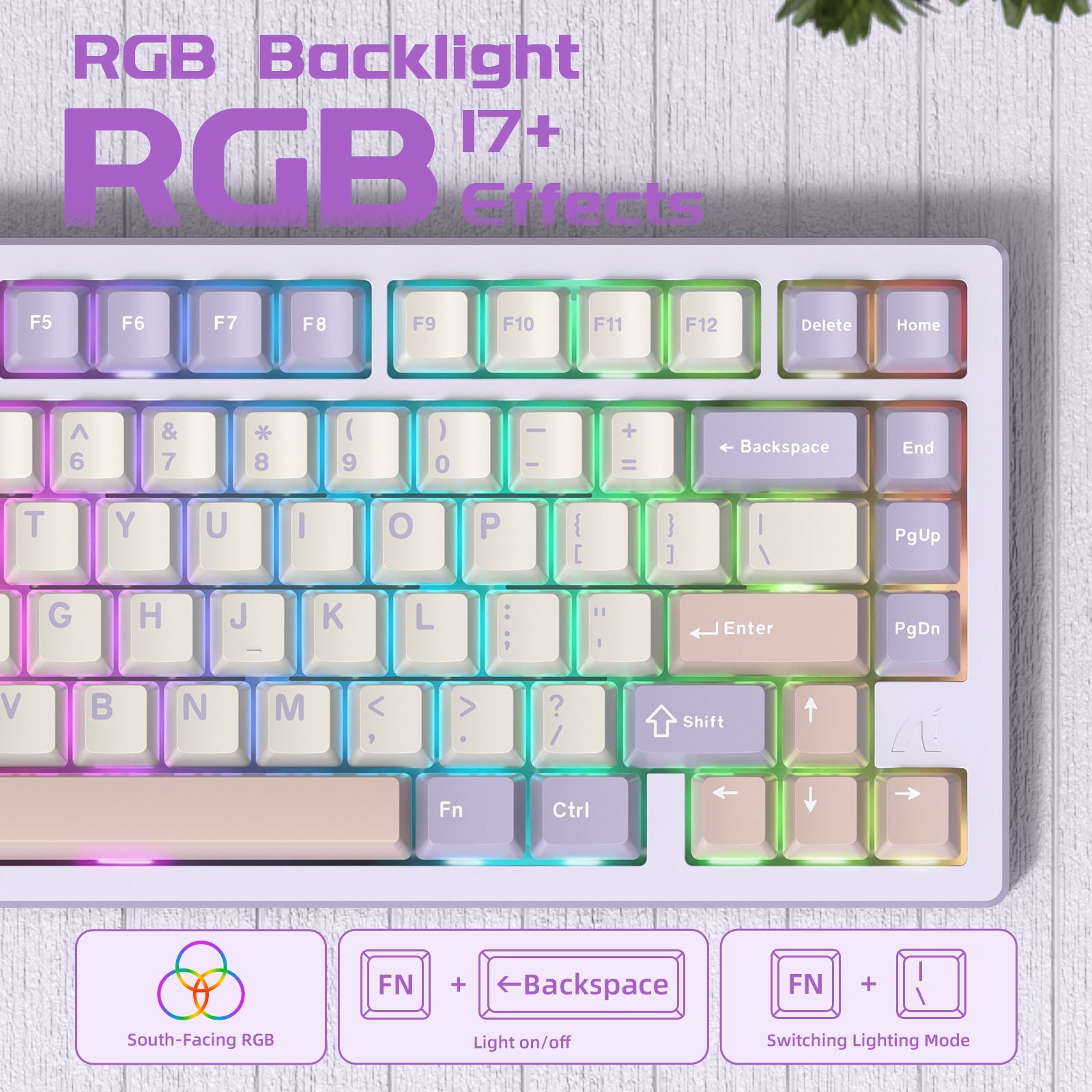 ATTACK SHARK X75 Full Aluminum Keyboard - Bear Hugs