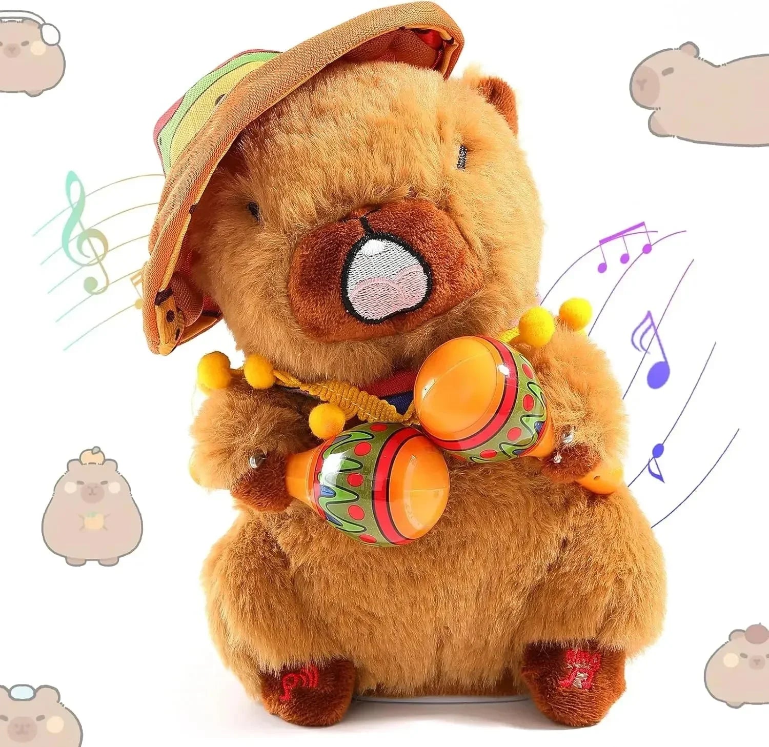 Musical Singing and Dancing Capybara Plushies (20 cm)