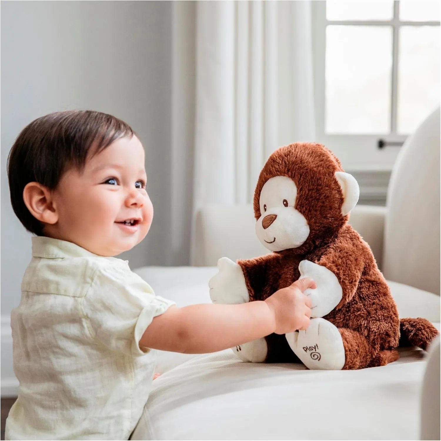 GUND Clappy Monkey Interactive Plushie - Bear Hugs