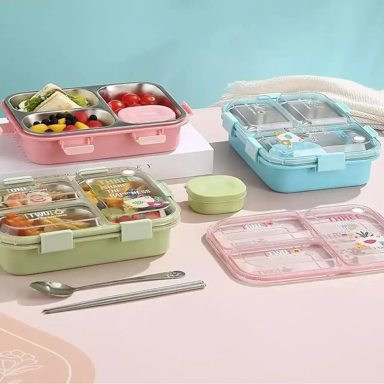 Pack Smart 3-Compartment Lunch Box