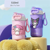 Sanrio 2 in 1 Spout & Straw Steel Bottle (430 ml)