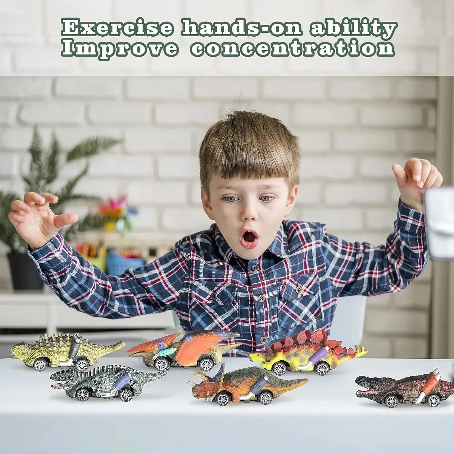 Jurassic Zoomers Dinosaur Pull-Back Car (Set of 6)