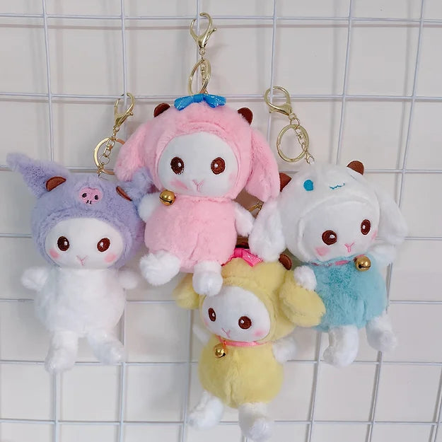 Sanrio Cosplay Bell Plush Keychain