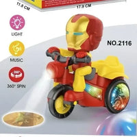 Iron Man Stunt Rider on Bike