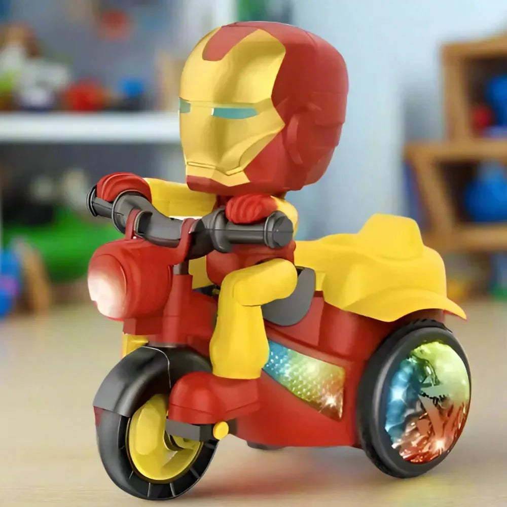 Iron Man Stunt Rider on Bike