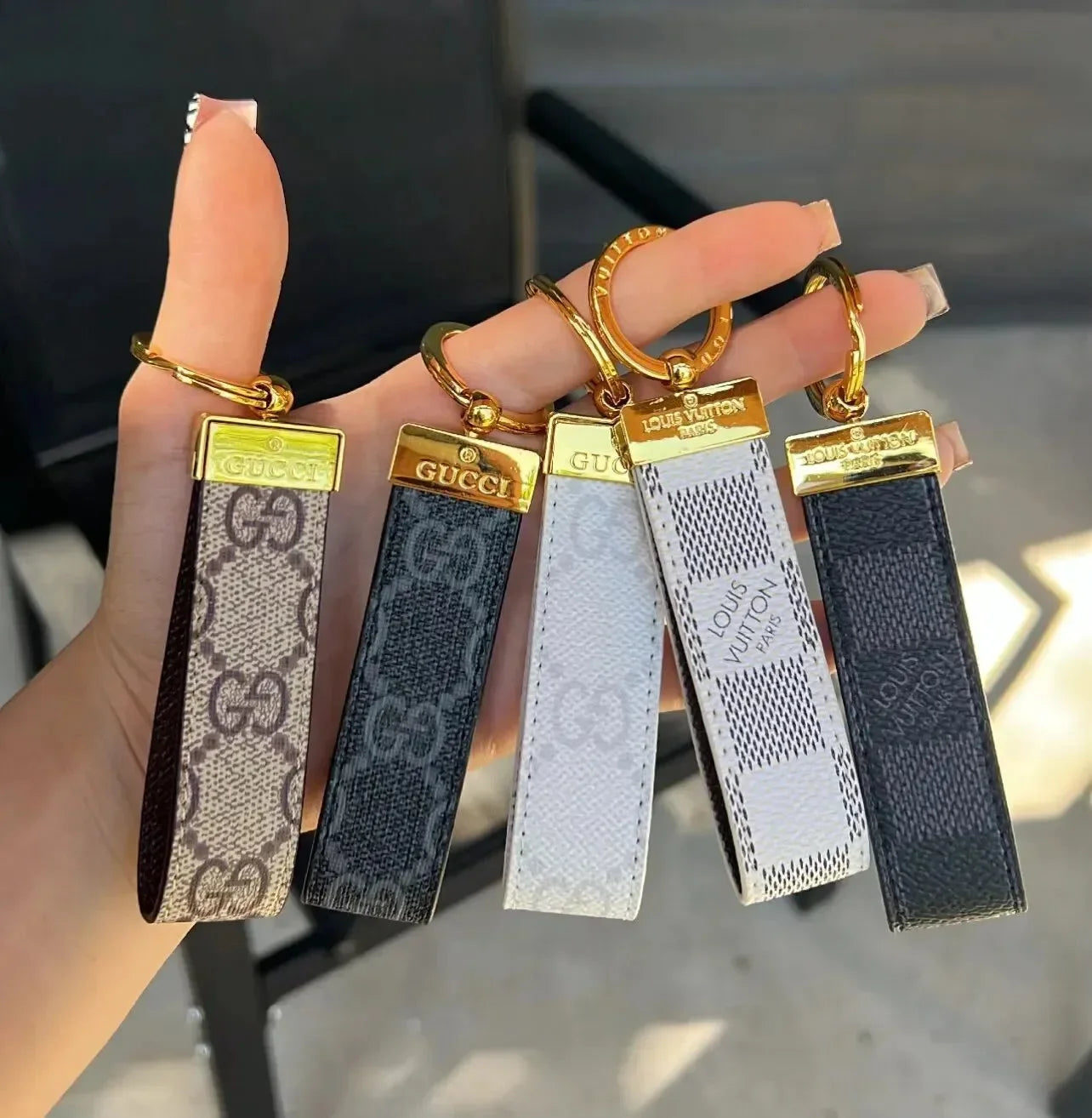 Signature Loop Premium Leather Keychain
