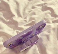 Cute Purple Phone Case for iPhone 11/12/12pro max/13/13pro/13pro max/14/14pro/14pro max/15/15pro/15pro max PN6929 - Bear Hugs