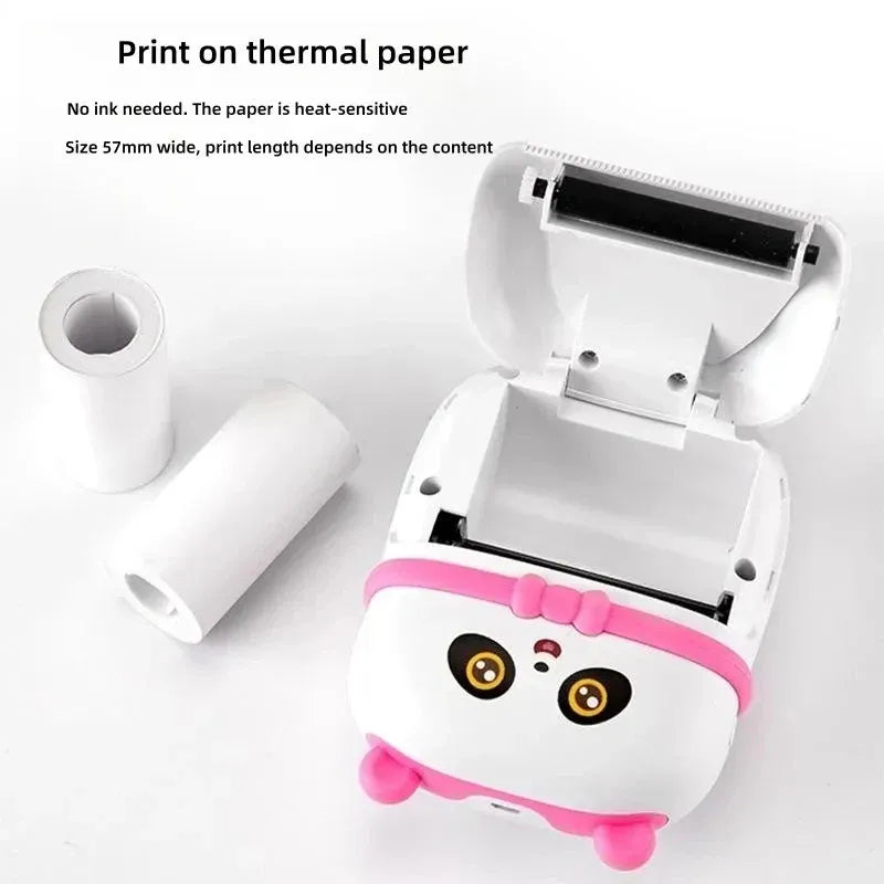 Adorable Panda Mini Thermal Printer