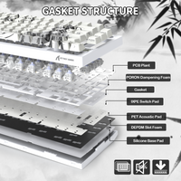 ATTACK SHARK X820Ultra Tri-mode Gasket Mechanical Keyboard - Bear Hugs