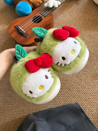 Hello Kitty Fruity Harvest Plush Slippers