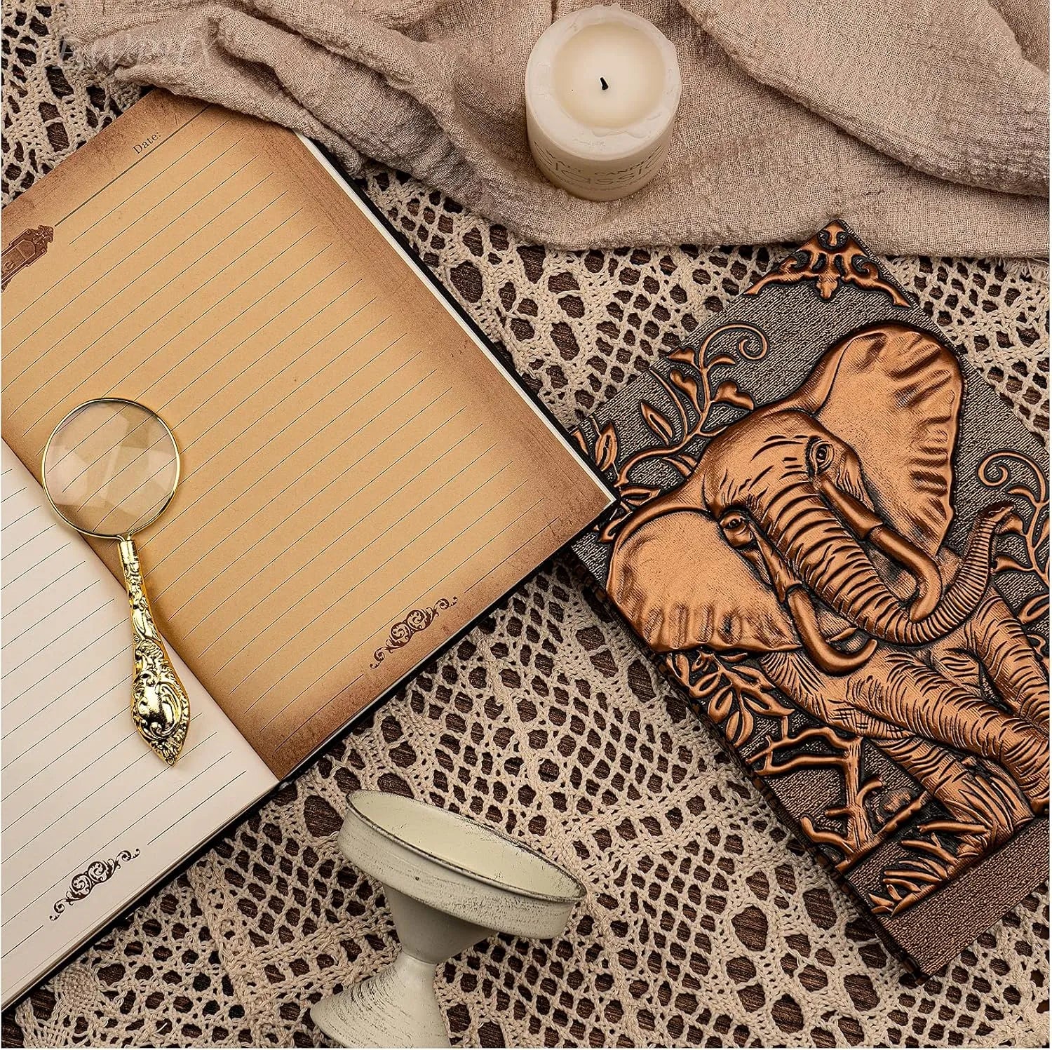 Premium Vintage Elephant A5 Journal