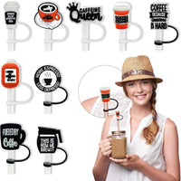 Brewtiful Coffee Themed Straw Toppers For 30 oz/40 oz Tumblers