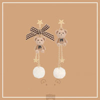 Sweet Bear Earrings/Clips PN6976 - Bear Hugs