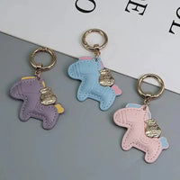 Galloping Charm Horse Keychain