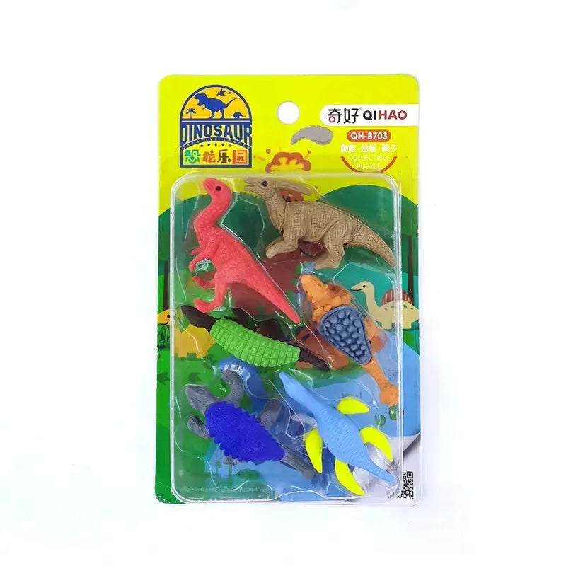 ممحاة ديناصورات جوراسيك جامبل (مجموعة من 6 قطع) 