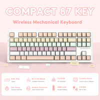 ATTACK SHARK M87 Wireless Mechanical Keyboard - Bear Hugs