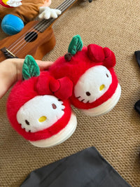 Hello Kitty Fruity Harvest Plush Slippers