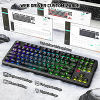ATTACK SHARK X87 ULTRA Wireless Mechanical Keyboard With 8K Wireless Receiver - Bear Hugs